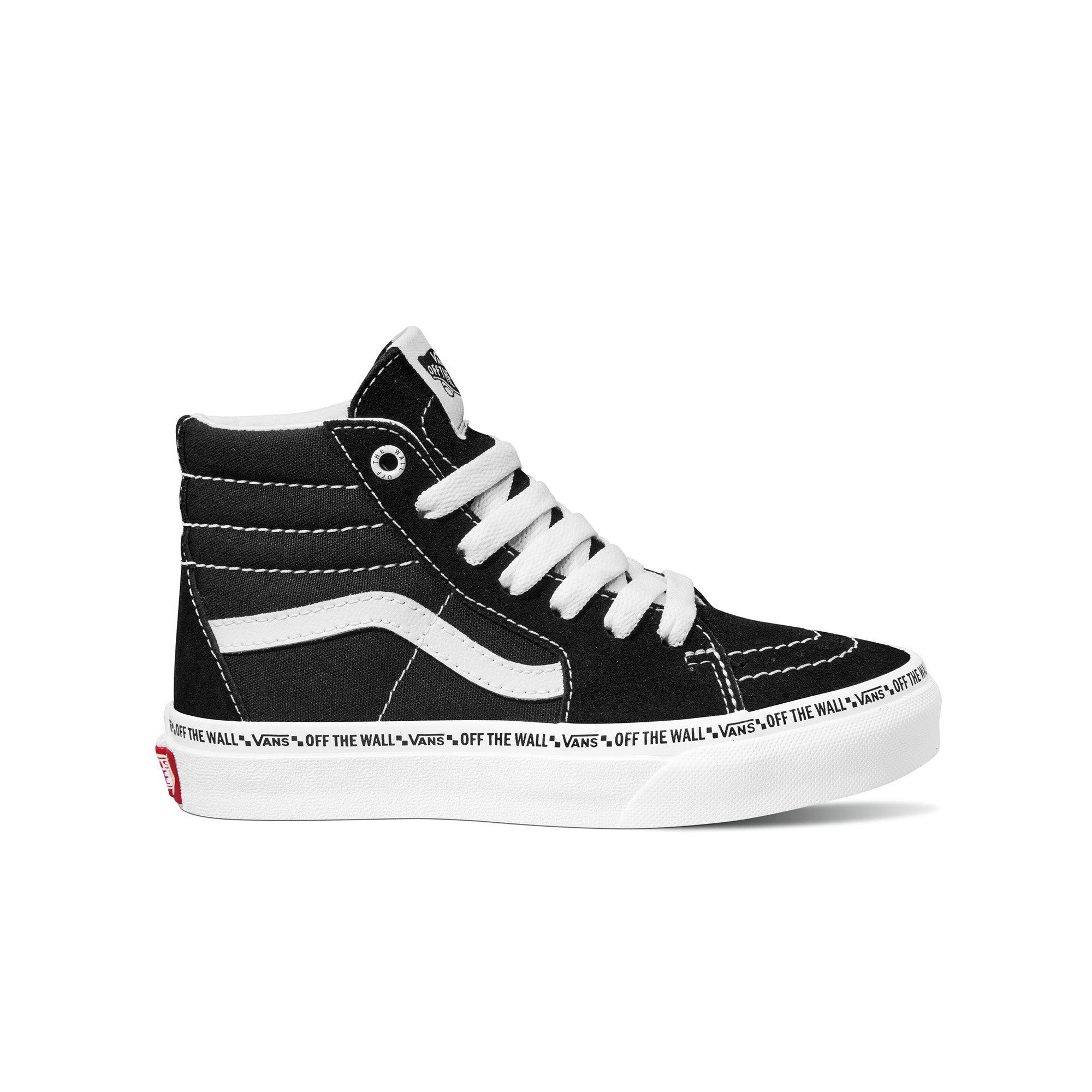 Vans sk8 hi black true outlet white